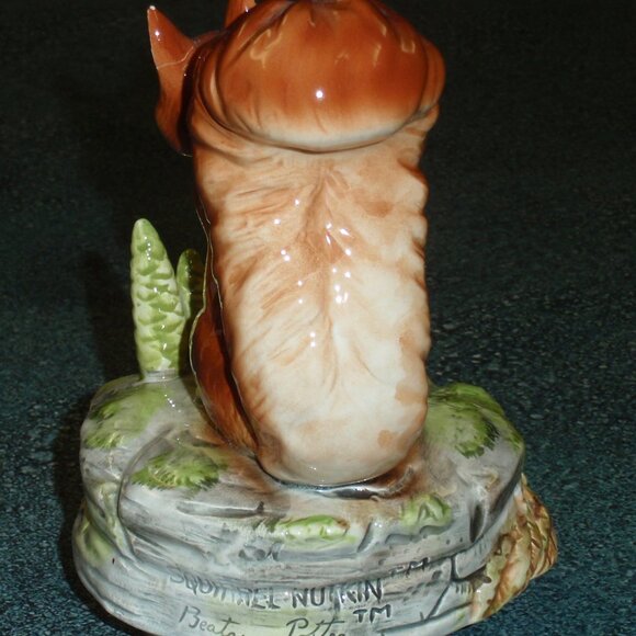 1978 Beatrix Potter "Squirrel Nutkin" Music Box Figurine Raindrops Keep Falling - Picture 6 of 9
